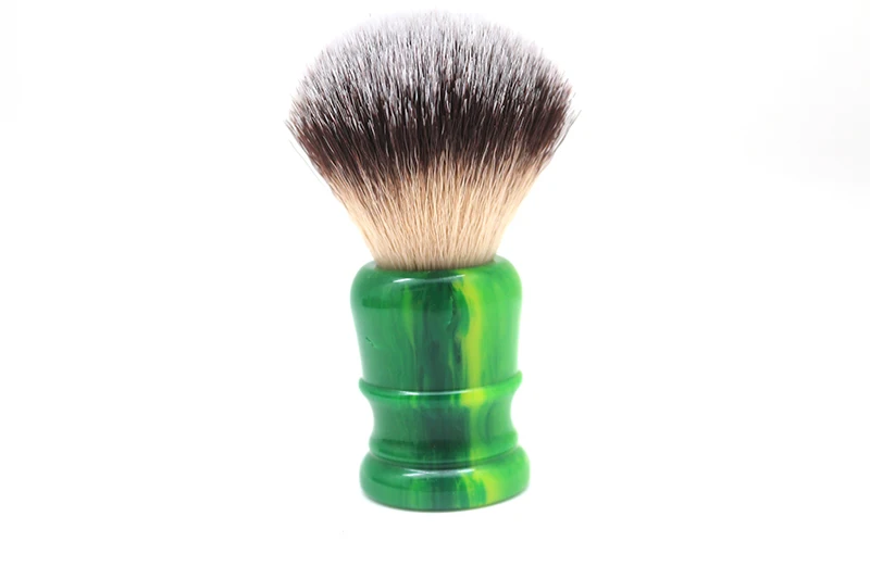 Wholesale Luxury Green Resin Handle Shaving Brush Low Moq Custom Logo shaving Brushes