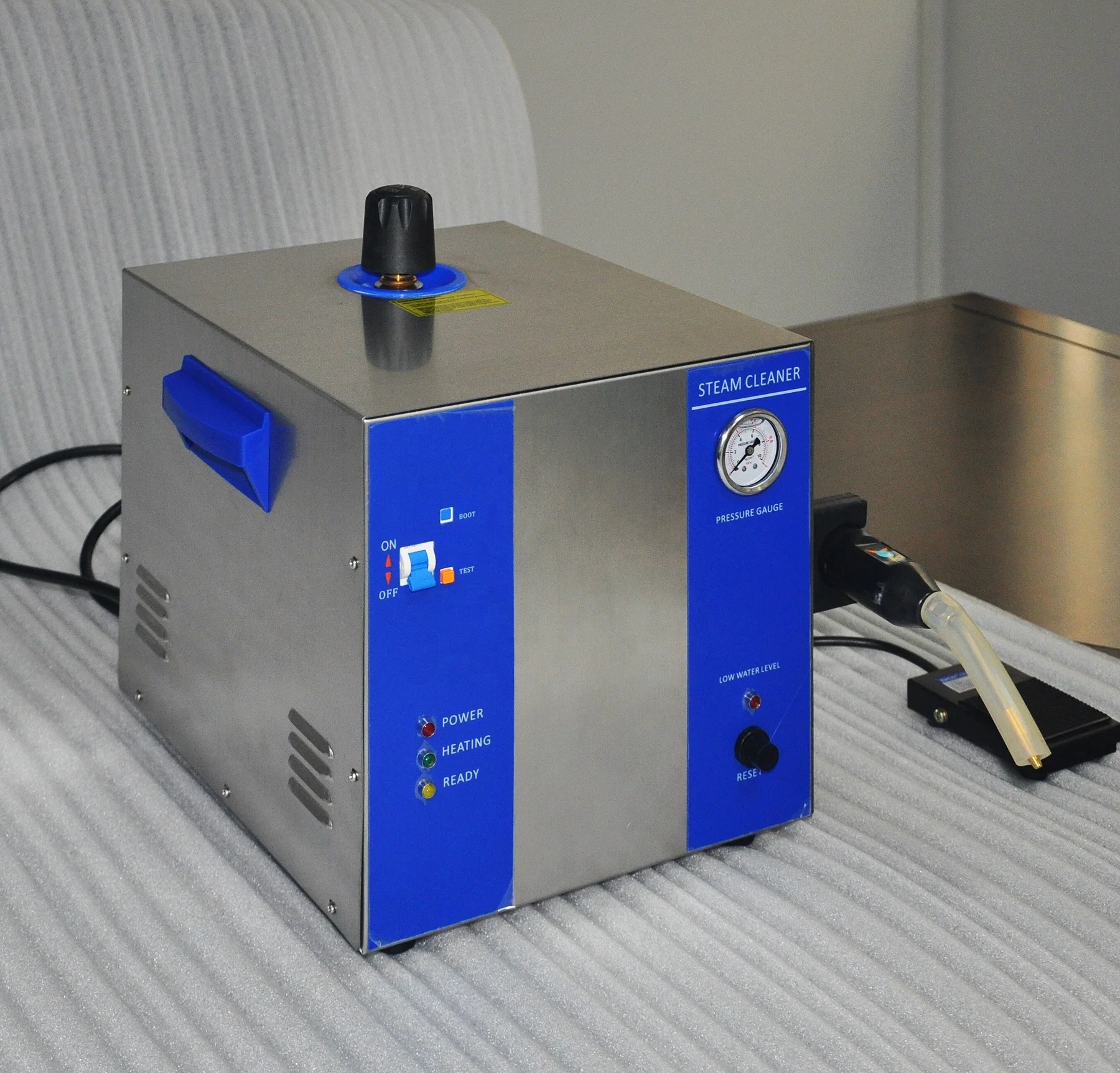 High quality robust built stainless steel case 5 bar steam pressure 2 litre boiler easy operate desktop jewellery Steam cleaner