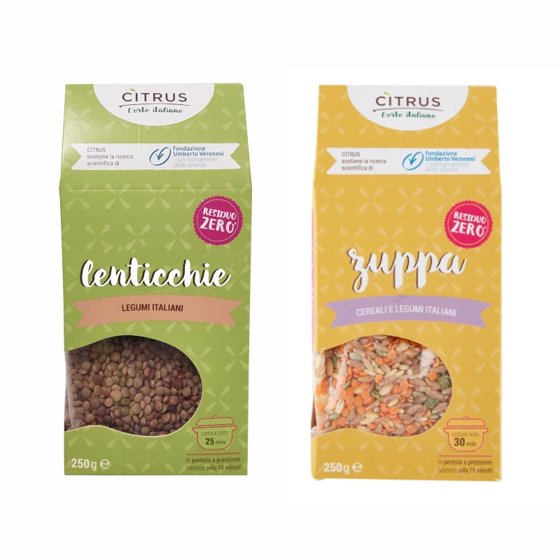 High quality Italian Lentils and Barley Spelt soup Organic Italian Food and Beverage  for Supermarkets