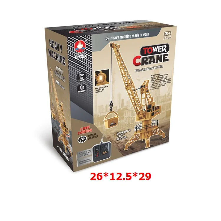 
Amazon Top Selling RC Tower Crane 360 Degree Rotation Diy Assembled Toy Remote Control Construction Tower Crane Toy For Kids 