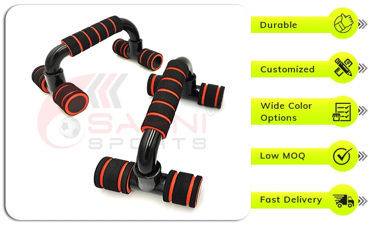High Quality Metal Construction with Non-slippery Foam Grip Fitness Equipment Push Up Bar