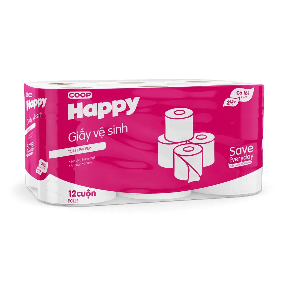 Professional manufacturer wholesale price personalized toilet paper made in Vietnam