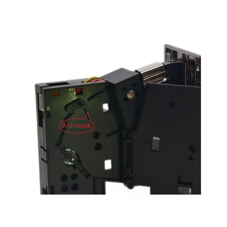 
CPU Comparable Arcade Token Coin Acceptor with Metal Front Panel Coin Acceptor for Vending Machine 