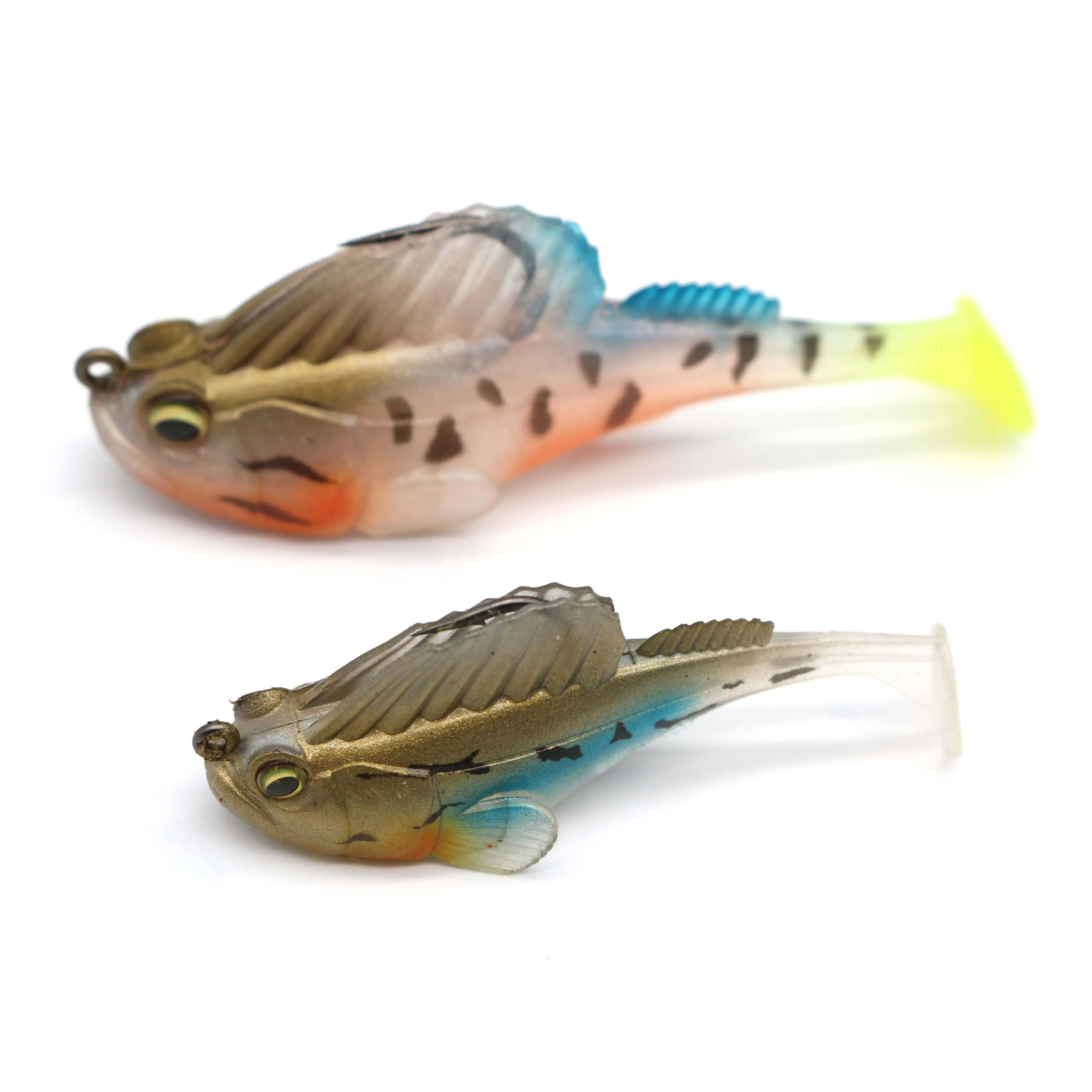 Lead Head Dark Sleeper Swim baits Jigging Japan Paddle Tail Soft Pike Fishing Lure Soft Bait