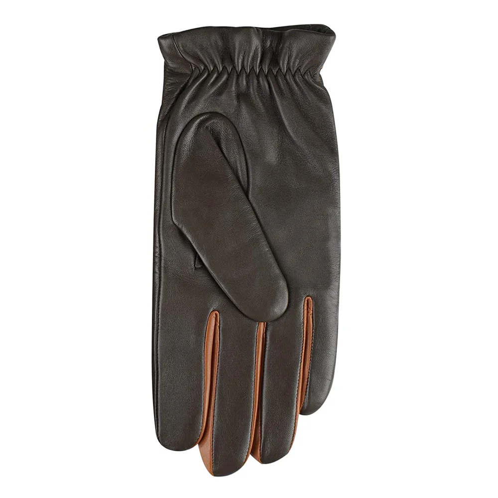 Оптовая продажа, лучшее качество, стильные зимние сохраняющие тепло мужские кожаные перчатки, высококачественные защитные перчатки для вождения