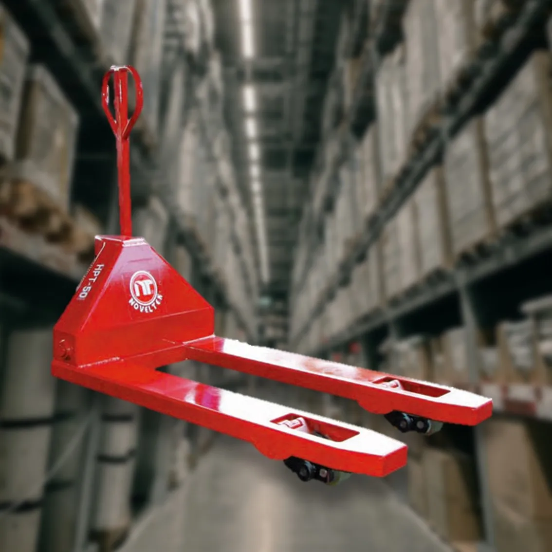 5 tons Best Price Portable hand forklift jack manual pallet trailer truck with nylon tyres