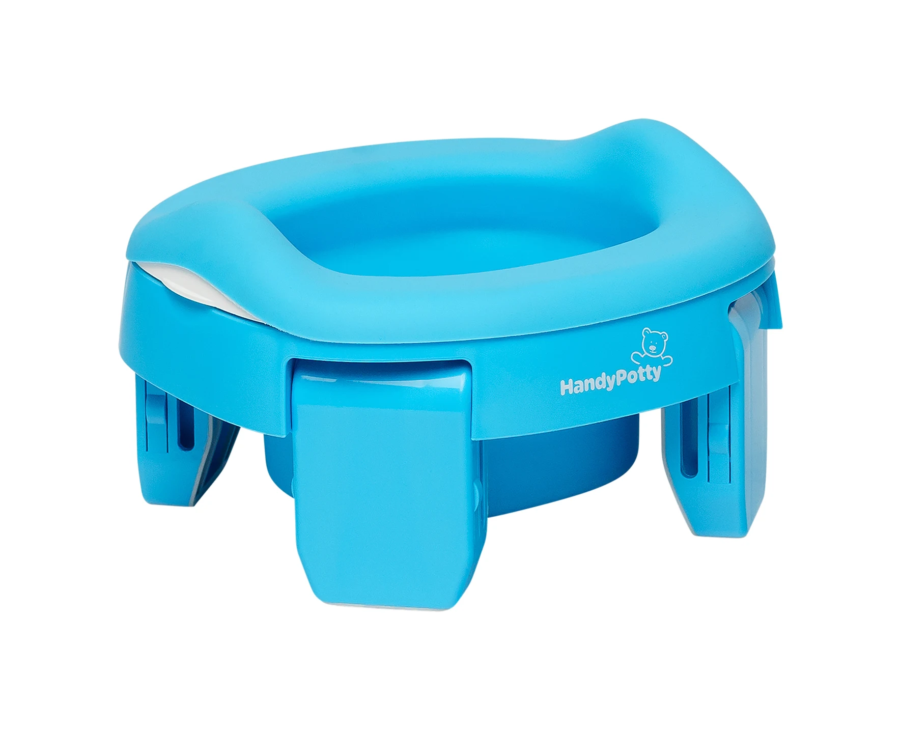 
Exclusive Handy Potty value pack: Portable travel potty and a reusable liner for home use, also carry bag and 3 disposable bags 