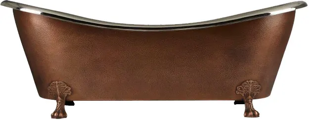 Tall Standing Copper Bath Tub pedestal Type Hot selling Antique Copper Finishes at Cheap and Affordable wholesale price