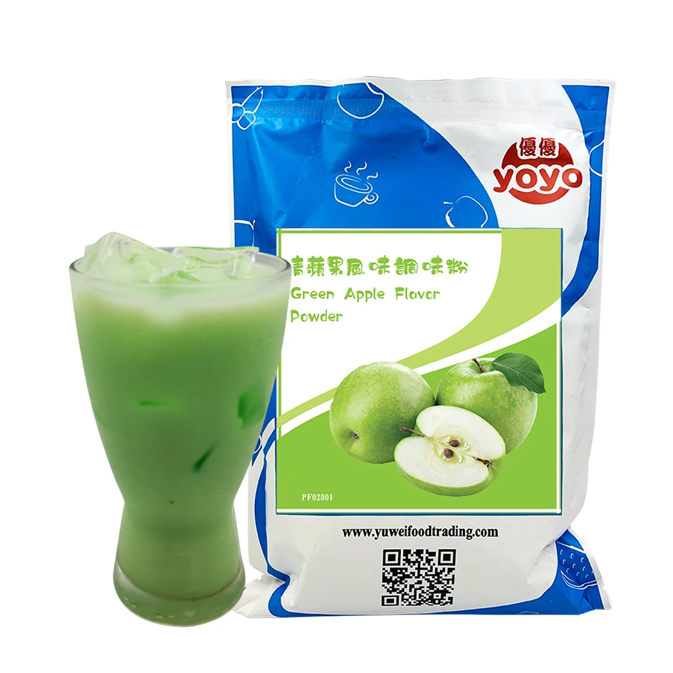 Сухой чай с зеленым яблоком и молоком Тайвань
