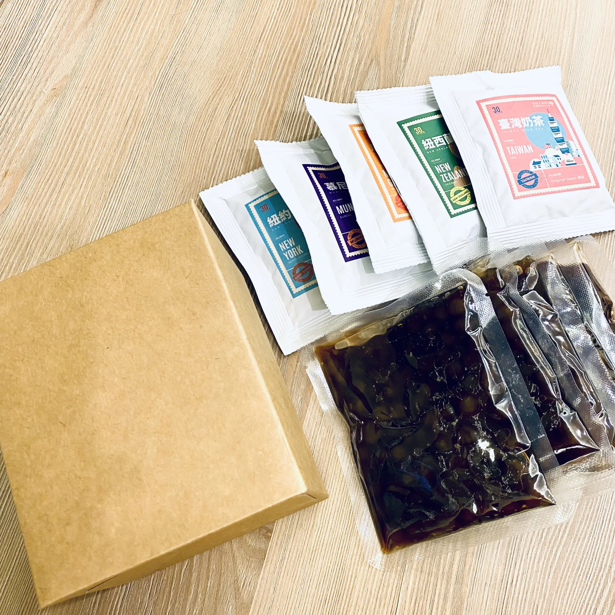 Boba напиток мгновенные жемчужины DIY пузырьковый чай 5 комплектов тропические фрукты
