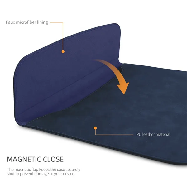 Best seller fashion unisex slim waterproof laptop sleeve case for macbook pro 13 2020 Horizontal Envelope pu leather laptop bag