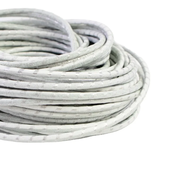 Типы шнурков из чистой кожи с металлической поверхностью