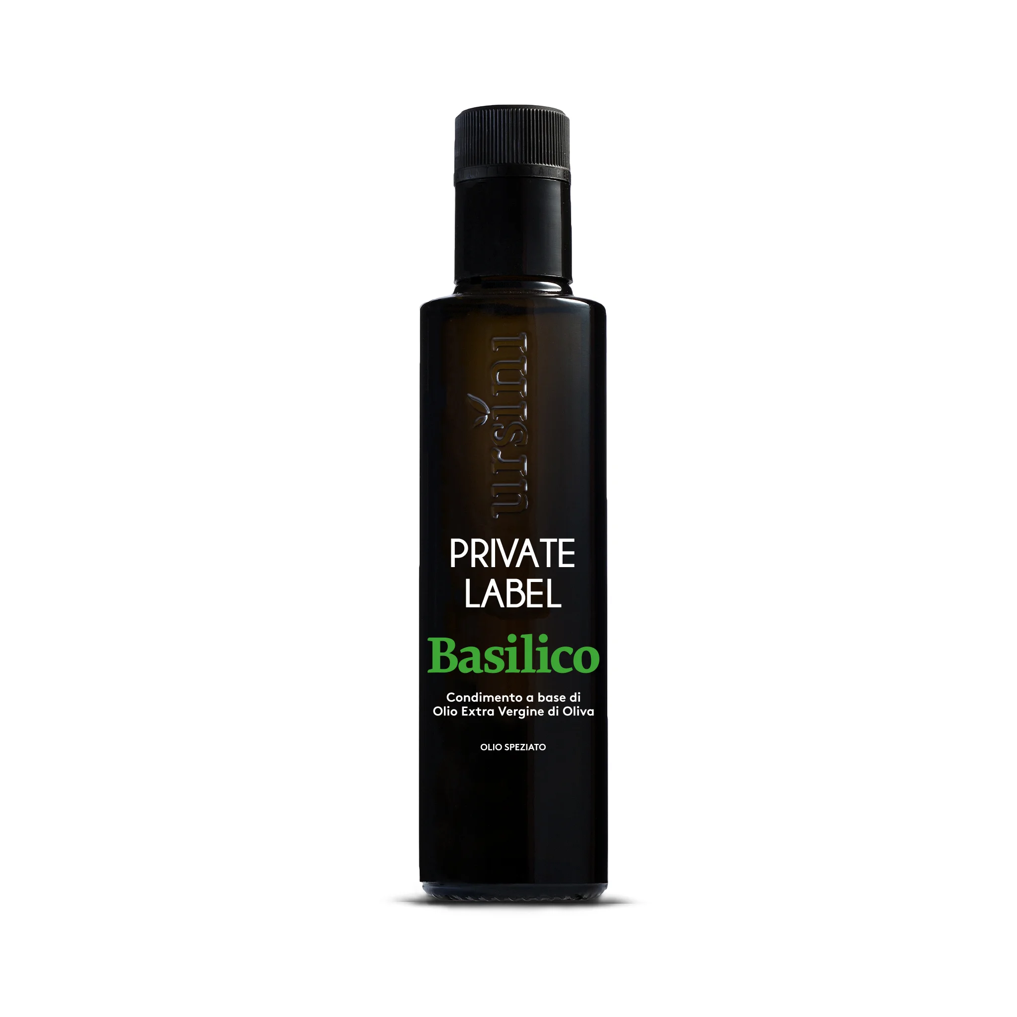 Private Label OEM Italian Extra Virgin Olive Oil with Basil 250 ml bottle for retail