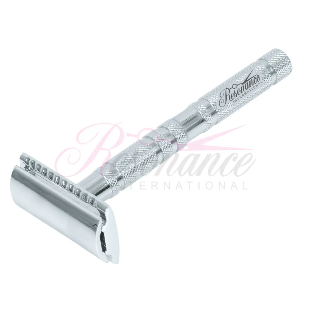 Мужская классическая двойная хромированная бритва с лезвиями премиум-класса