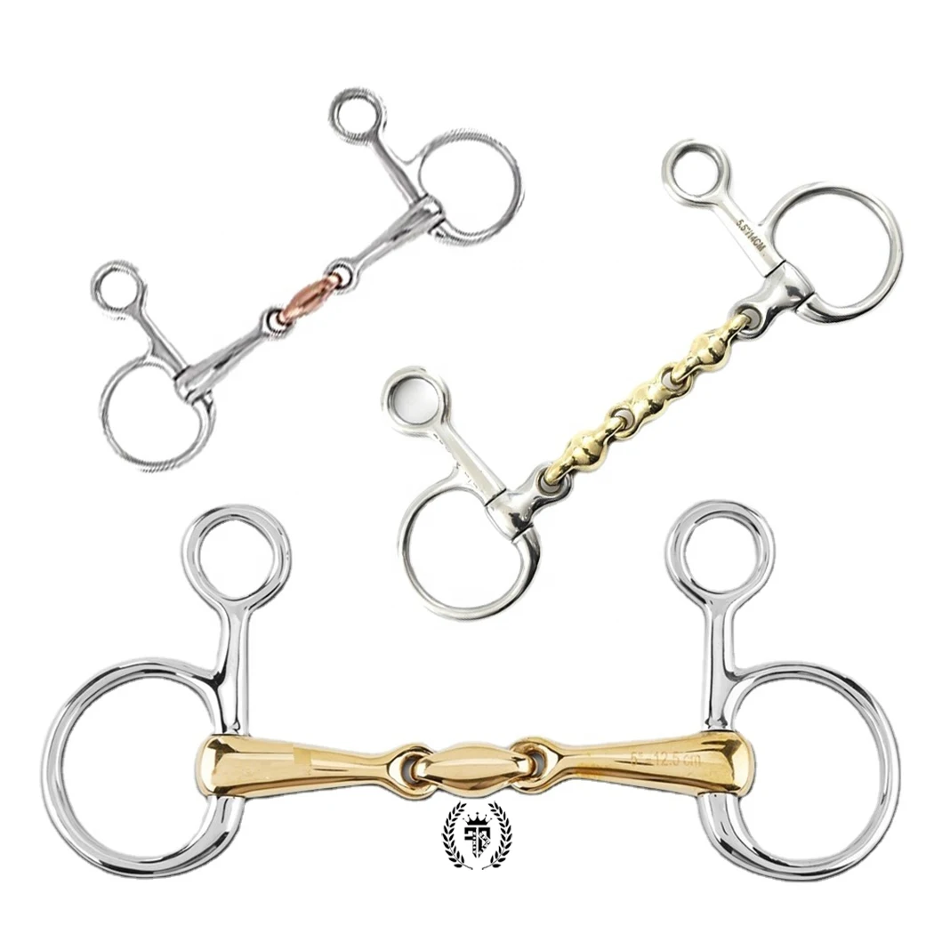 2021 Bit For Horses Loose Ring Double Joint & 2 Extra Links Convenient Very Useful For Equestrian