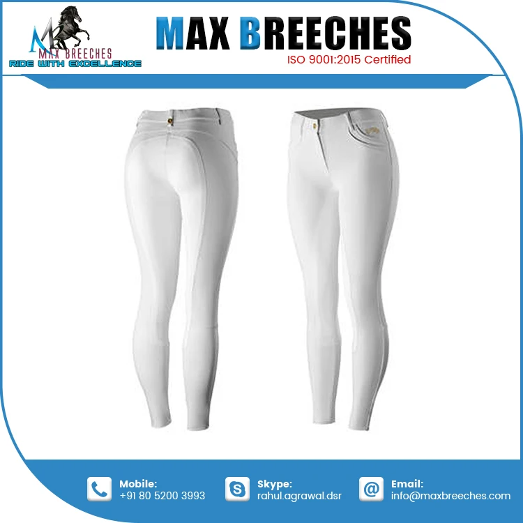Factory Supply Comfortable Nylon Equestrian Breeches Man-Silicon Full Seat Breeches for Horse Riding Direct Export from India
