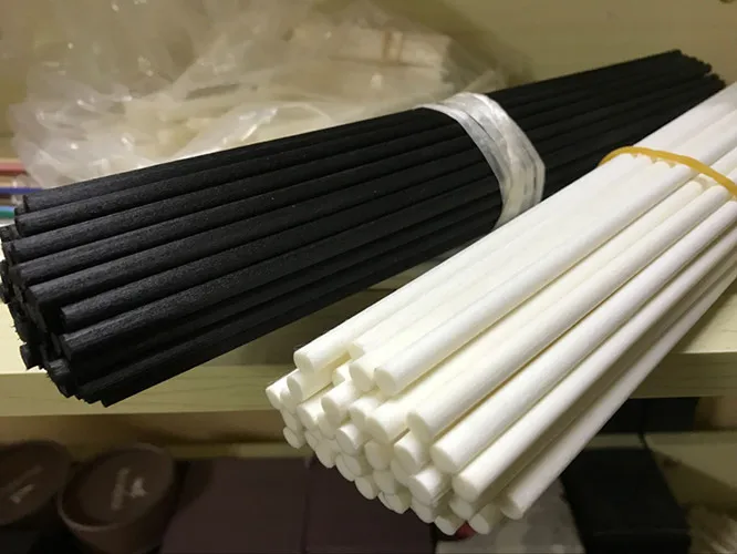 
4mm*25cm black fiber diffuser reed sticks/synthetic sticks/fragrance absorbing wicks 