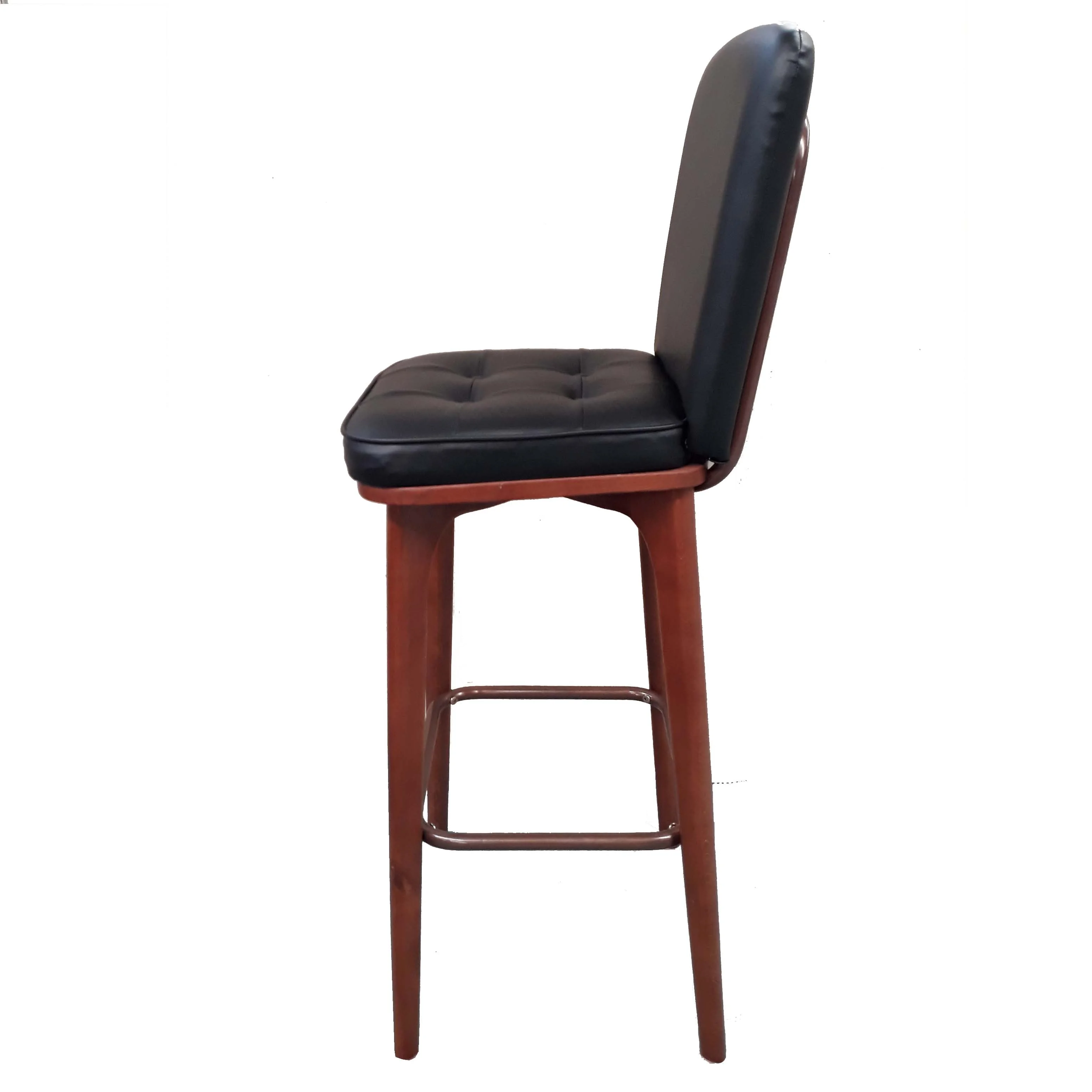 Bar Furniture Supplier Excellent Quality Leather Seat Wooden Stool Chair