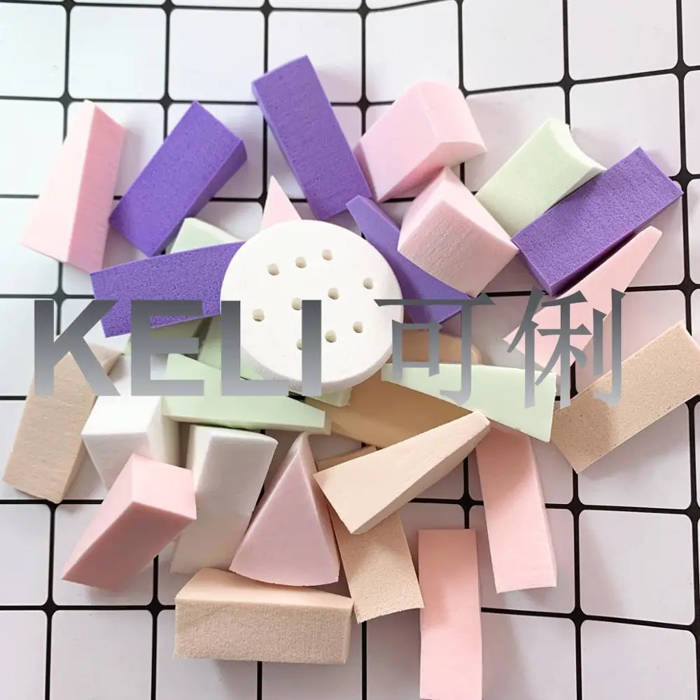 keli high quality beauty make-up and affordable price puff round and cosmetic accessories