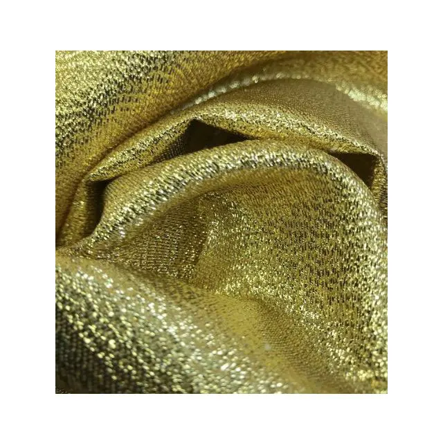 Best Selling Products Polyester and Cotton Blend Lame fabric