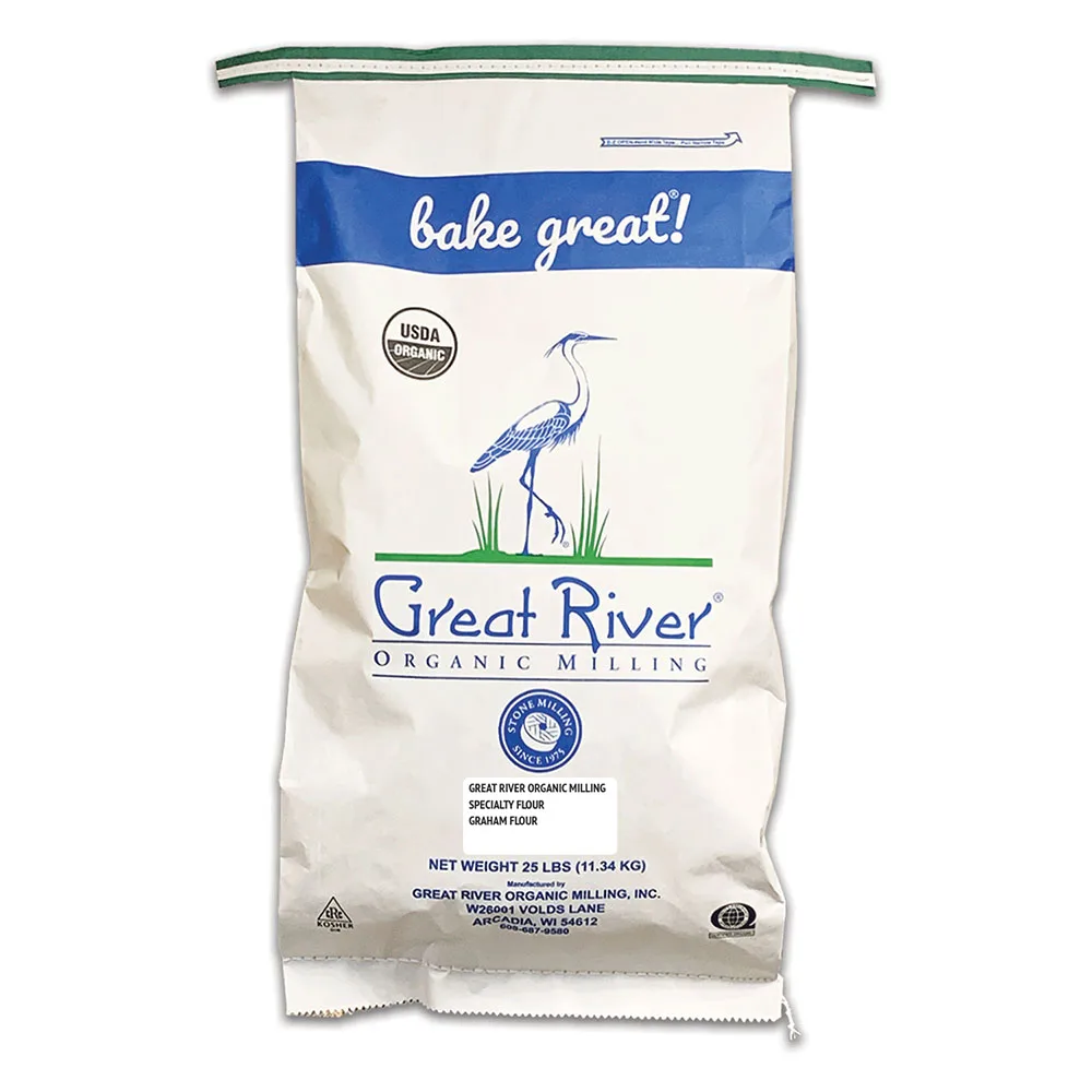 Great River Organic Milling, Bread Flour, Graham Flour, Organic, 25-Pounds (Pack of 1) Flour for Baking Bread
