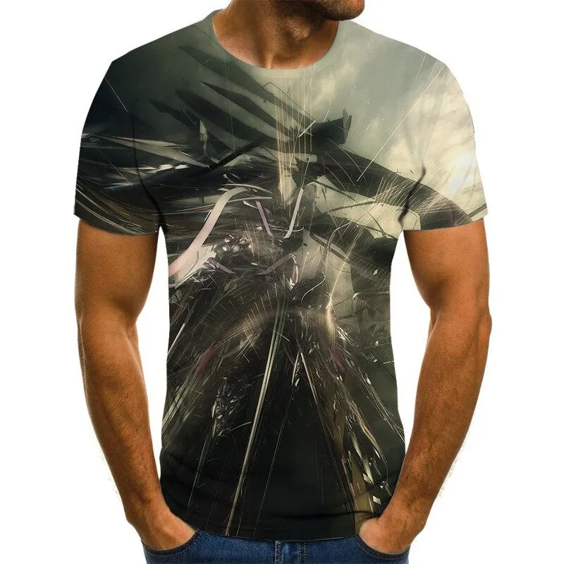 Motorcycle t shirt punk clothing retro clothes mechanical t shirt tops tees men summer funny print t shirt men tee plus size