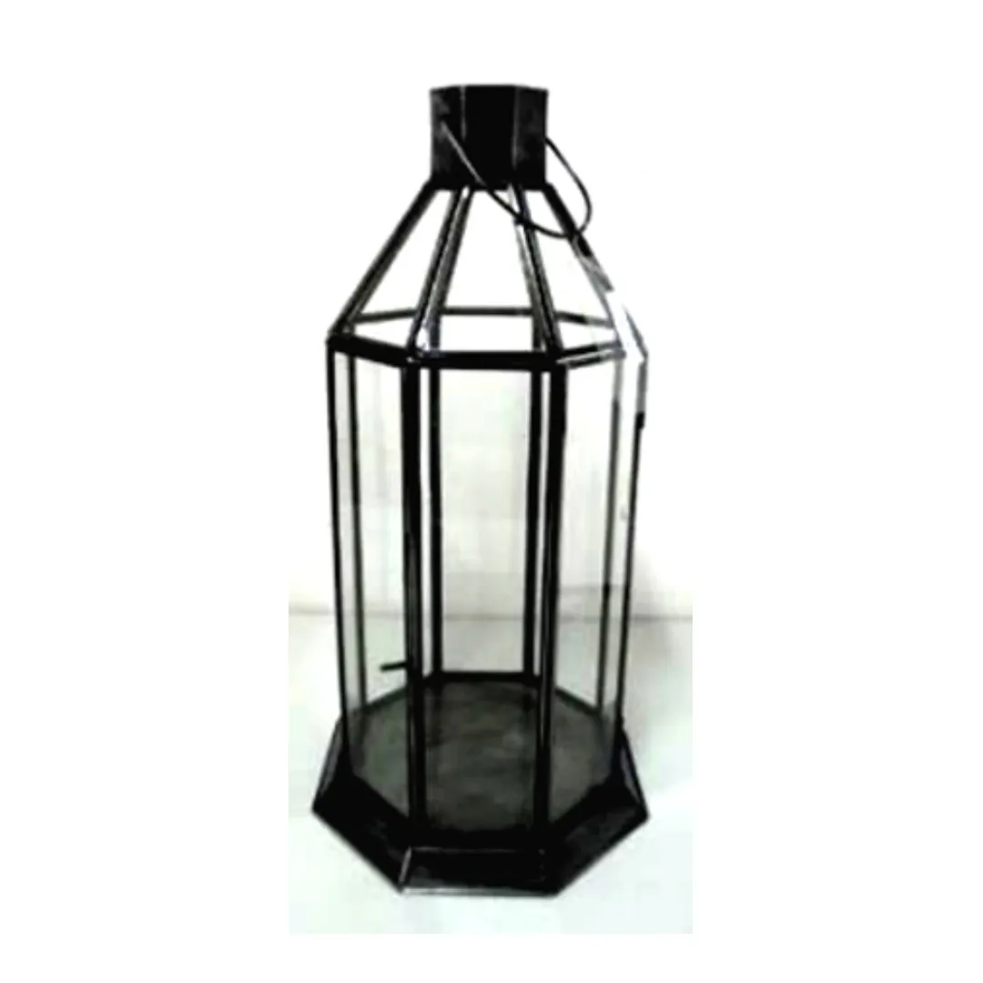 Wood HURRICANE Candle HOLDER/ Lantern Solid Home Decoration Unique Event Decoration ORANGE High Grade Modern Art Unique 6 Pcs