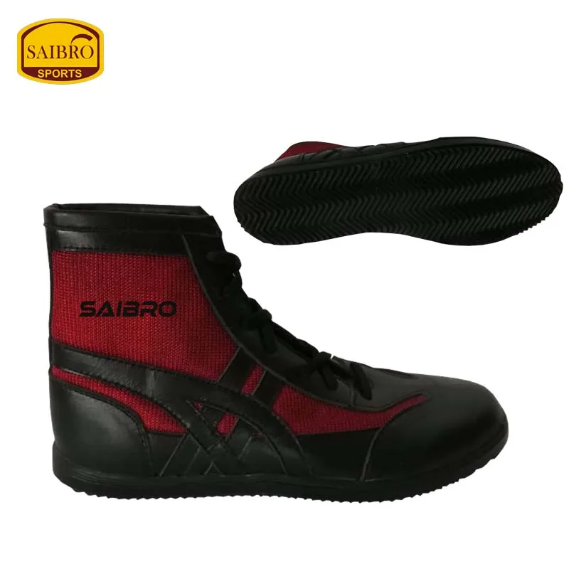 Men High Top Muay Thai MMA Boxing shoes Wrestling Shoes