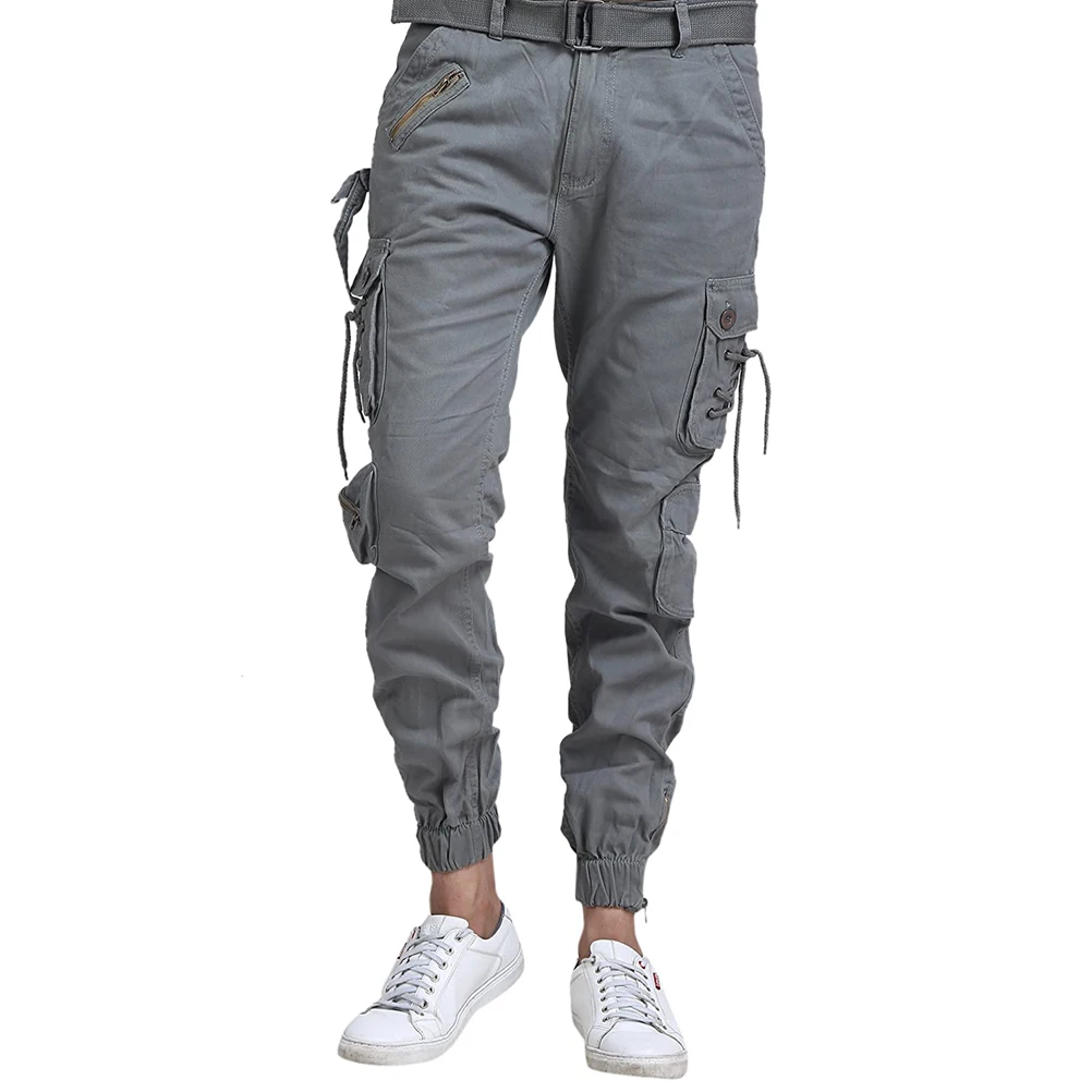 Мужские камуфляжные брюки-карго из хлопка