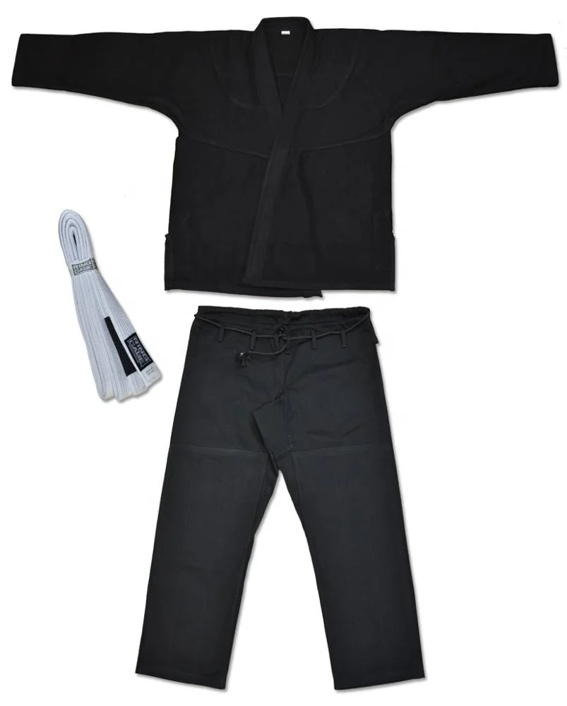 
Professional Plain Black Jiu Jitsu Gi Custom Logo Mixed Martial Arts Uniform Bjj Gi JSW-JJG-2021 