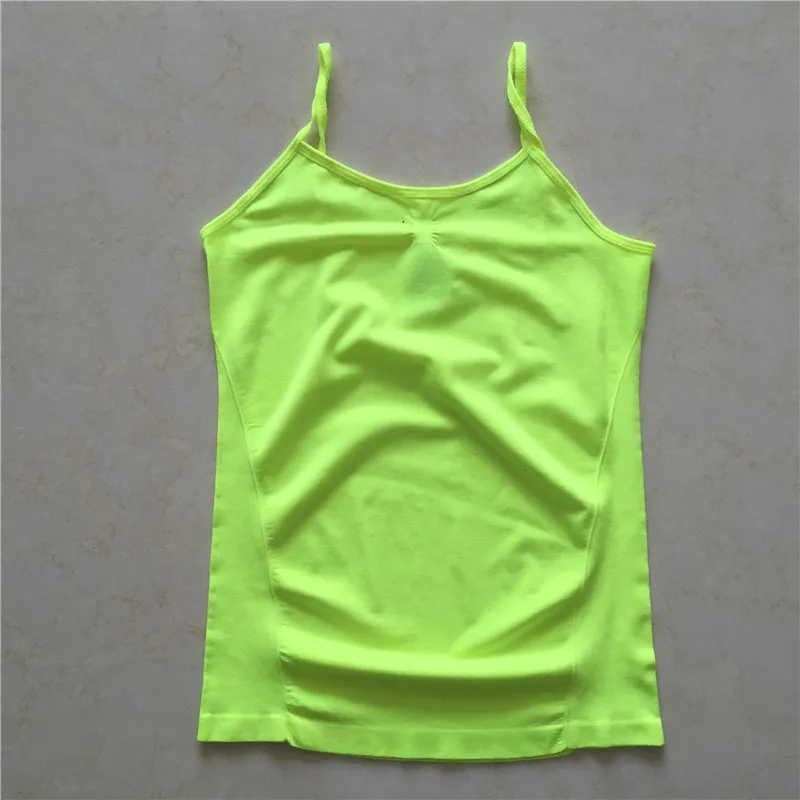 Women Seamless Lady Solid Plain Tank Tops Sweet Candy Color Casual Women Underwear Camisole