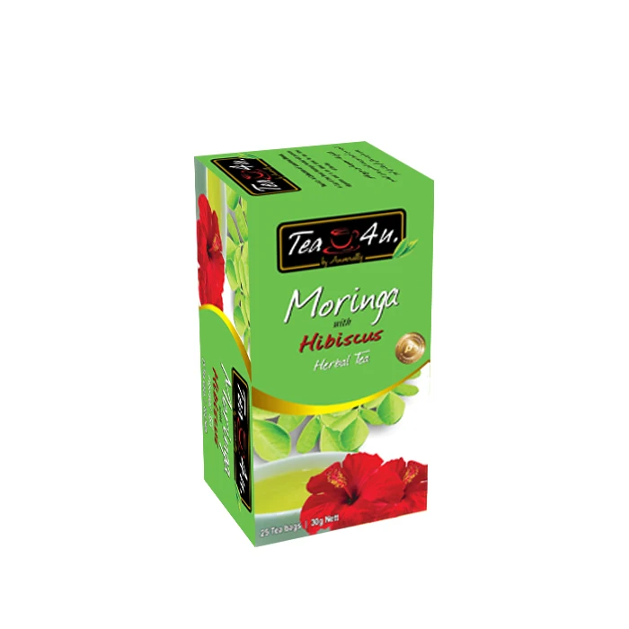 Tea4U Moringa Hibiscus Flavoured 25 Tea Bags