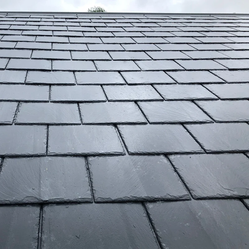 Натуральная прямоугольная китайская плитка для крыши из грубого черного