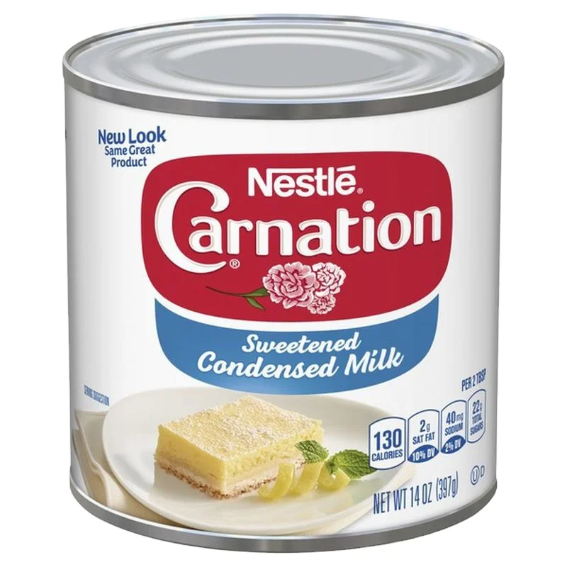 380 г высококачественное 8,5% услаженное конденсационное молоко