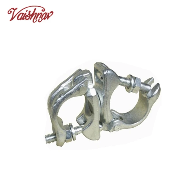 BS1139 48.3mm Galvanized Steel Aluminium Scaffolding Pipe Swivel Clamps Industrial Outdoor Construction Ladders Light Fixed