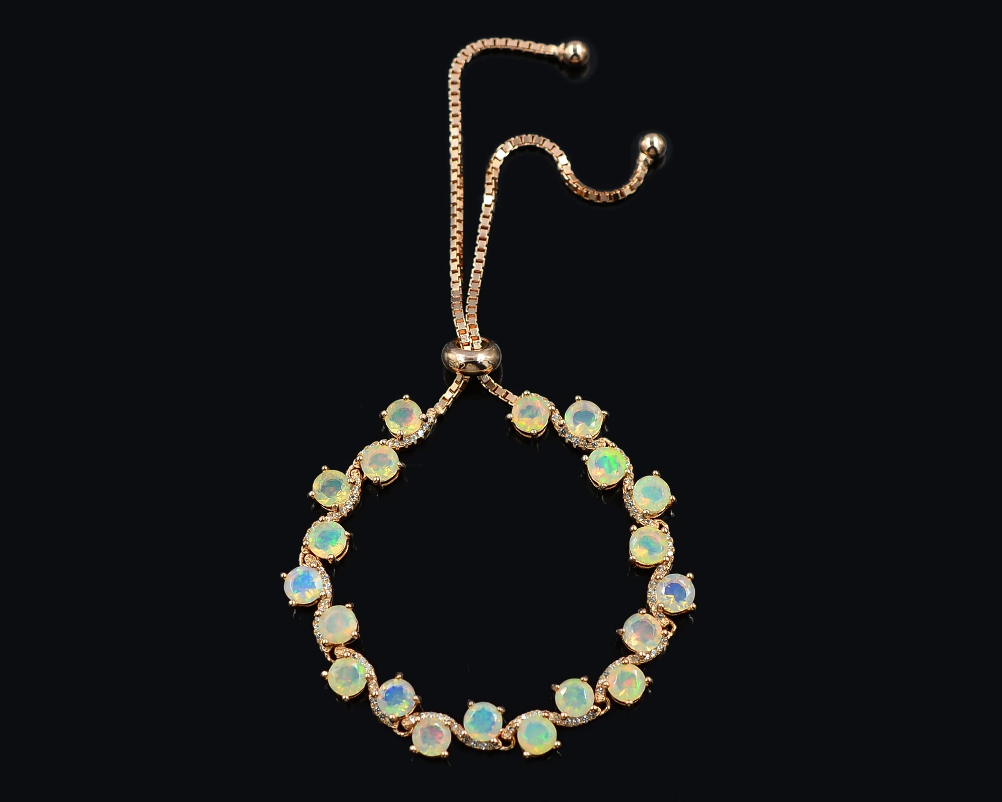 Natural Cut Opal 5 MM Round Shape Gemstone 925 Solid Silver For Women Jewelry Bolo Tie Tennis Bracelet Manufacturer From India