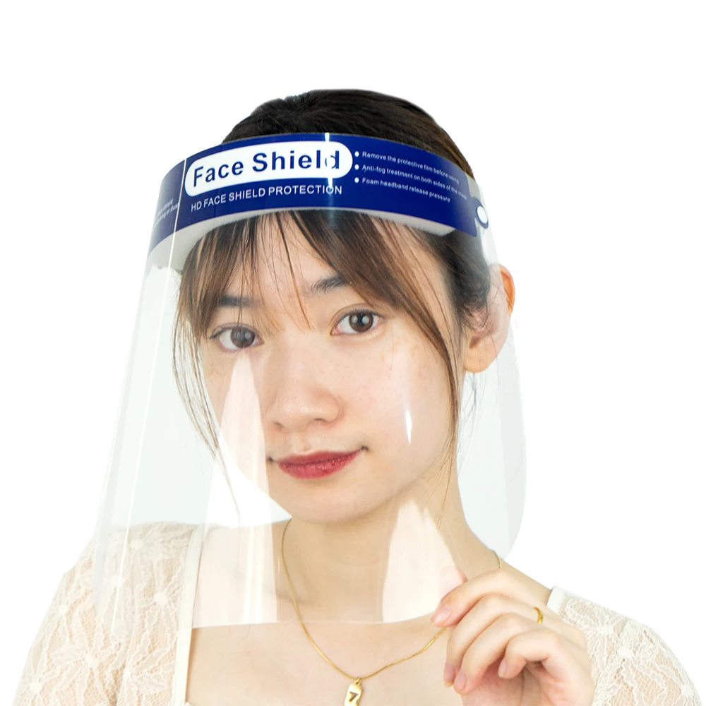 Защитный одноразовый экран для лица, прозрачные противотуманные прозрачные пластиковые экраны для лица
