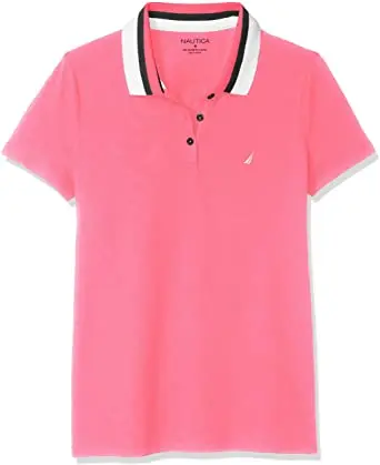  Женская рубашка из пике без рисунка дешевые рубашки поло для женщин Классический Топ с отложным воротником и