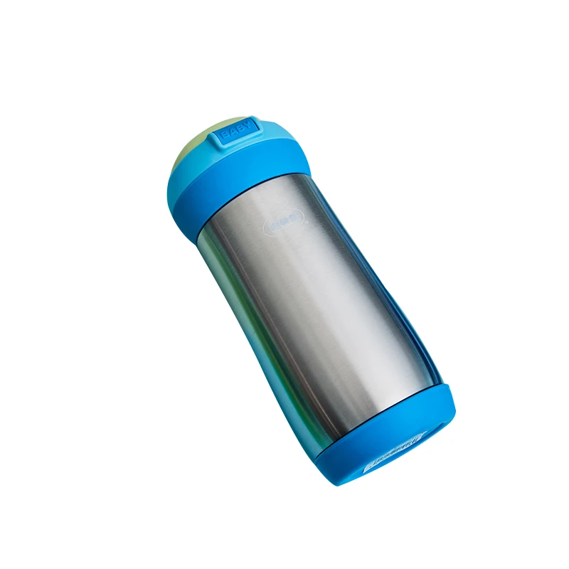 Unbreakable kids straw design thermos stainless steel water bottle vacuum flask