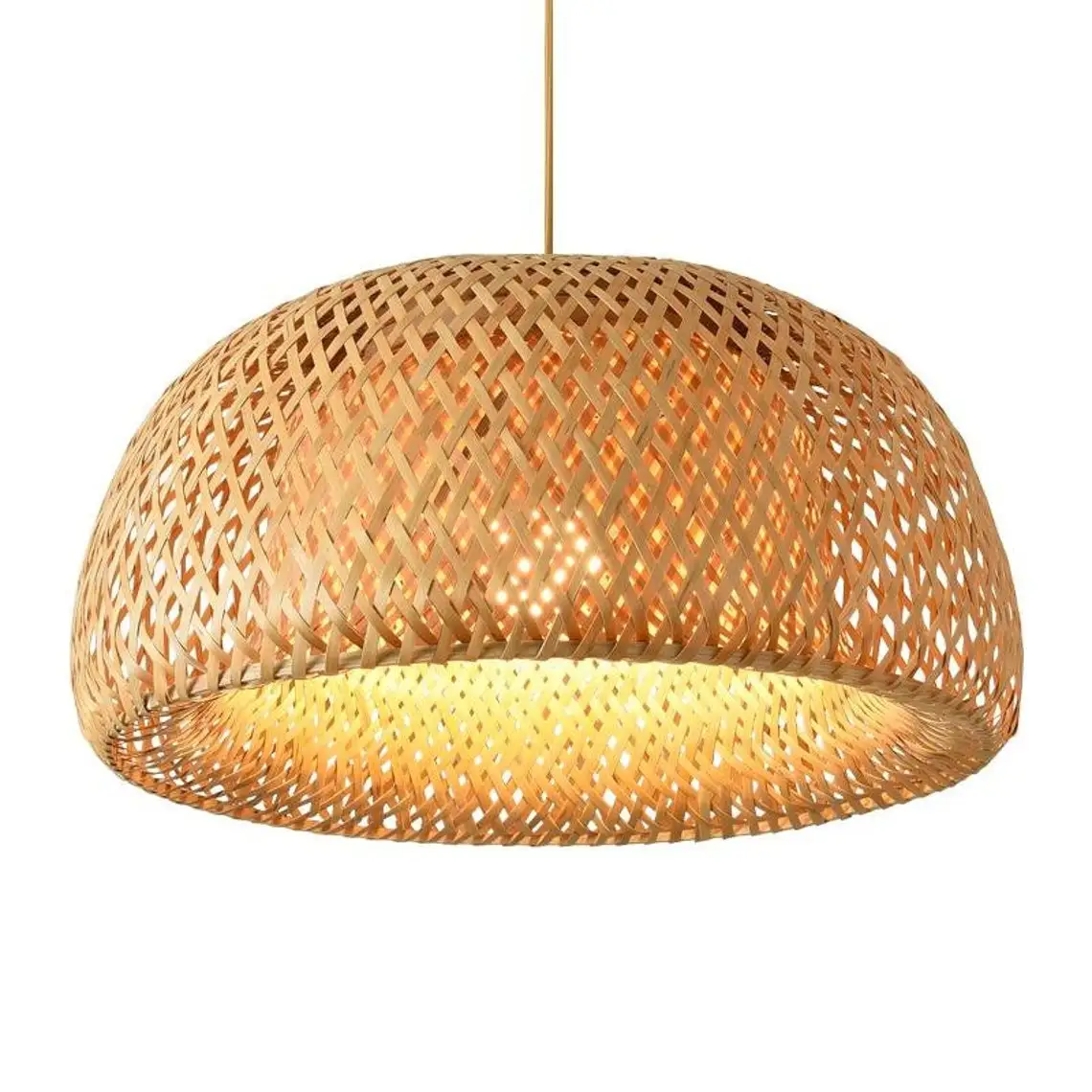 100% bamboo material pendant lights decor lamp woven lamp Nordic style ceiling lighting chandelier for living room