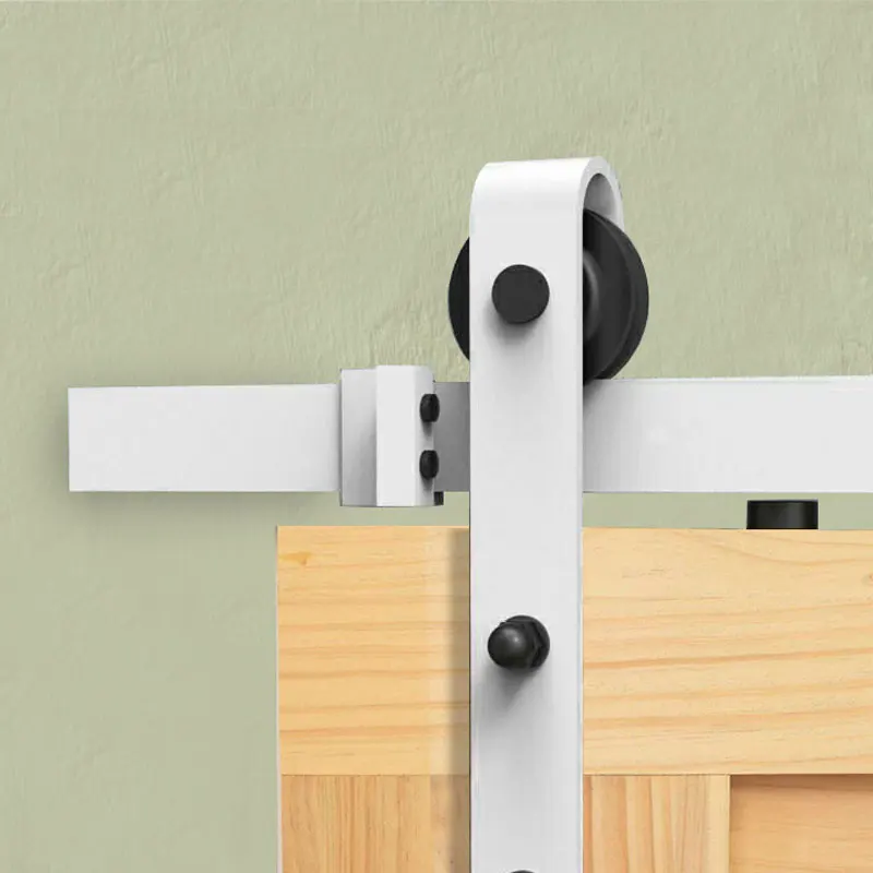 Heavy Duty Double Soft Close Ceiling Mount Bypass Sliding Barn Door Track Hardware