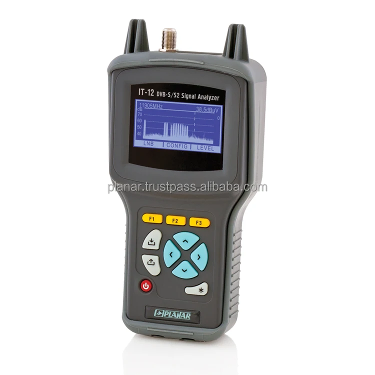 Handheld TV signal analyzer IT-12 DVB-S/S2 lightweight and ergonomic design, wholesale tv signal testers