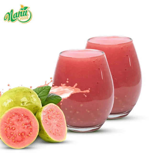 High quality- Frozen Pink Guava Juice Puree with competitive - OEM brand - packing :1kg/bottle ; 20kg/carton ; 180kg/steel drum.