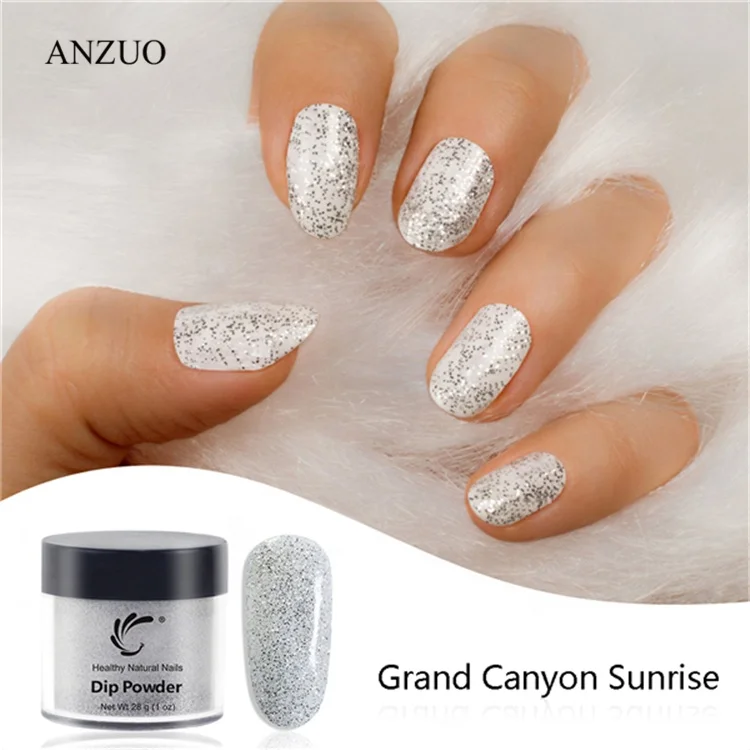 Dip Powder 1oz/28g French Nail Color Glitter No UV Lamp Cure Manicure Nail Art Gel Salon Dust Decoration Lasting easy dry Sale
