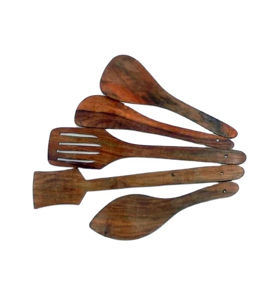 Eco Friendly wood serving spoon Kitchen Mixing and Cooking Wooden Spoon Long Handle Wood Soup Serving Spoons (10000006338805)