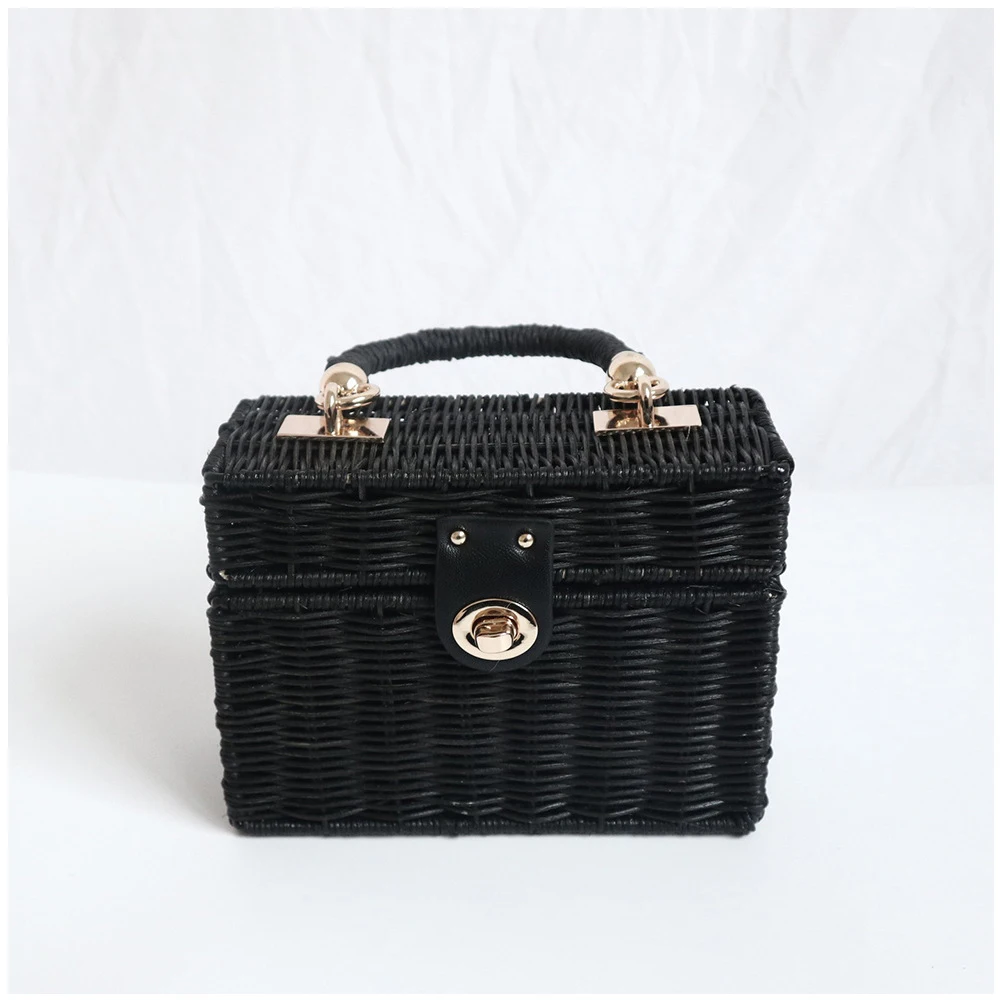 Paper Rope Cross  Slung Grass Woven Small Fragrant Wind Spot Manual Cane Handmade Bag