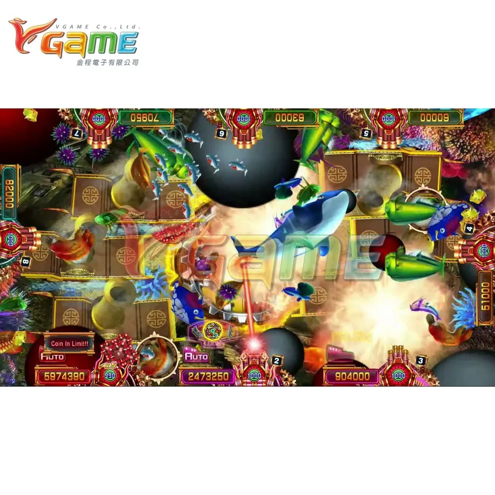 VGAME Seafood Paradise Fatal Harpoon Fish Arcade Game