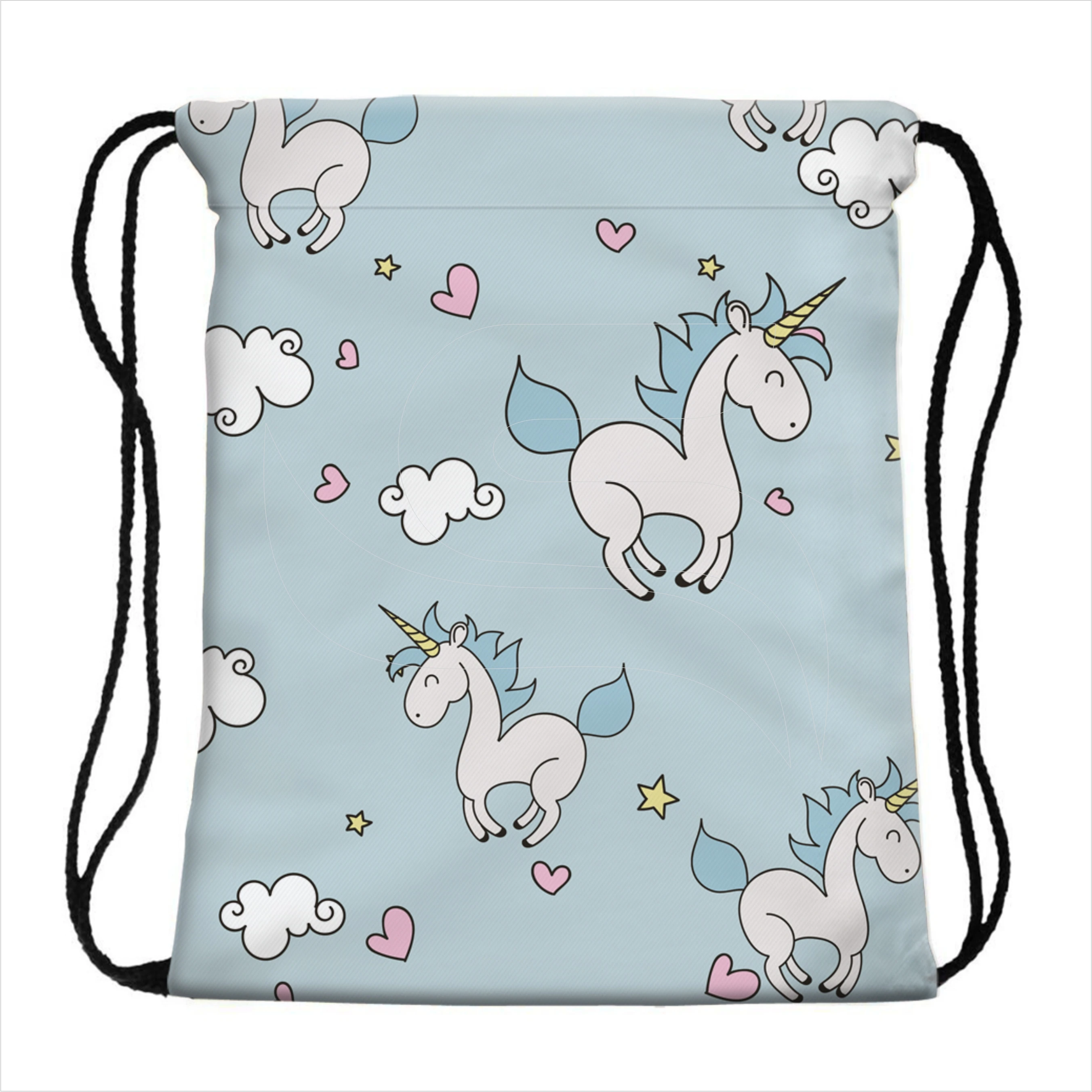 
Custom logo 100% waterproof polyester drawstring bag 