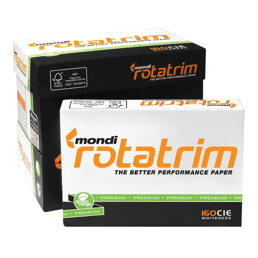 Mondi Rotatrim white bond copy paper A4 80gsm pack 500 (Per ream) available