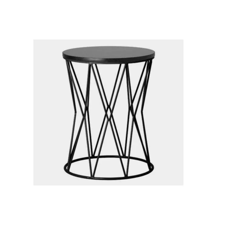 Геометрическое основание ручной работы из проволочной сетки с деревянным верхом садовый стол удобный дизайн центральный для